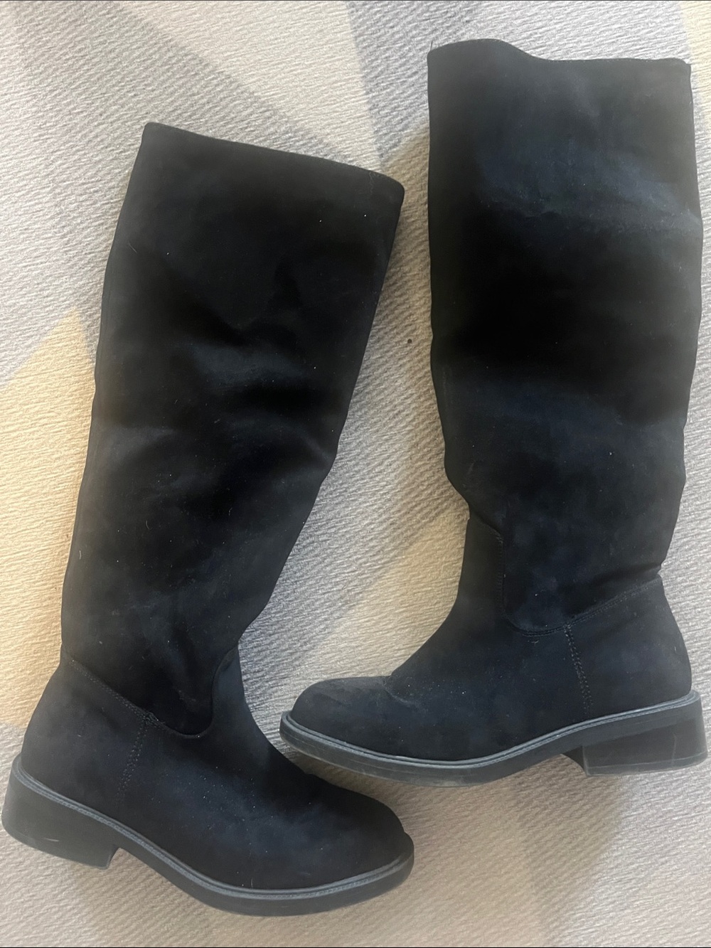 Primark Black Over-the-Knee Suede Boots